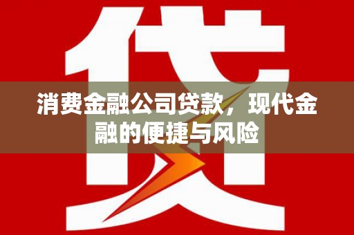 萧山消费金融公司贷款，现代金融的便捷与风险